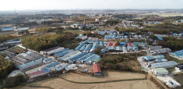 왕궁 현업 축사 전경. (사진=익산시)