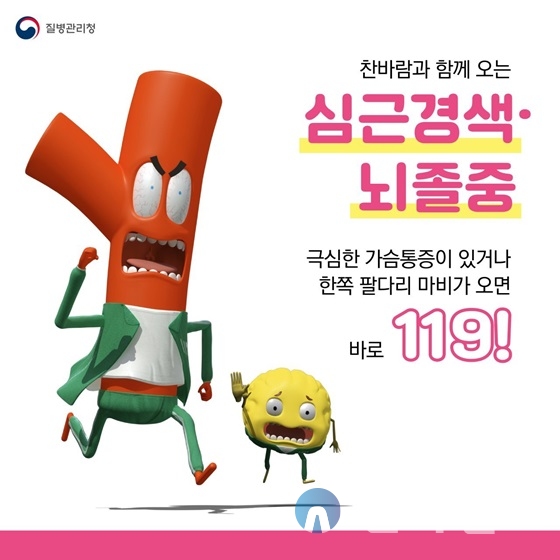 심뇌혈관질환 대처 방법 홍보물.(사진=서산시)