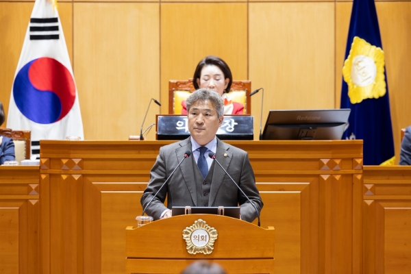 자유발언하는 김영곤 의원(사진=구로구의회)