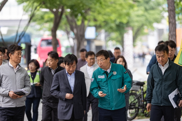 도로변 점검 모습 (사진=광진구)