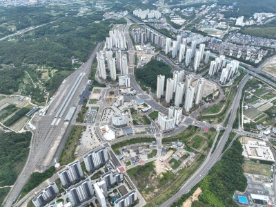 신진주 역세권 전경/ 진주시