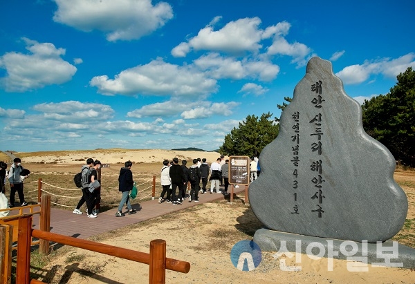 신두사구 모습.(사진=태안군)