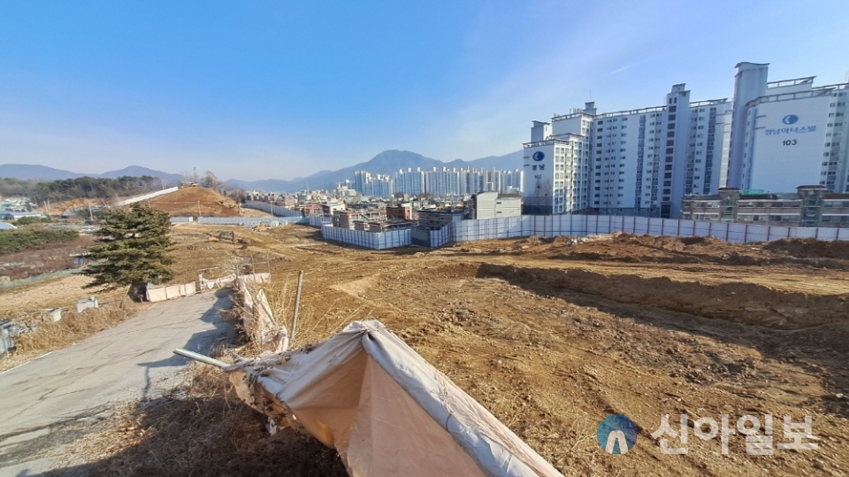 지난 11일 경기도 남양주시 '덕소역 라온프라이빗 리버포레' 사업지. (사진=남정호 기자)