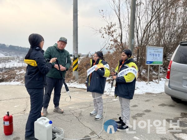 횡성소방서, 대형 축사시설 외국인 근로자소방안전교육 실시