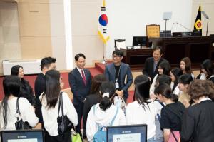 태국 Prasarnmit 국제학교 학생들, 인천시의회 방문