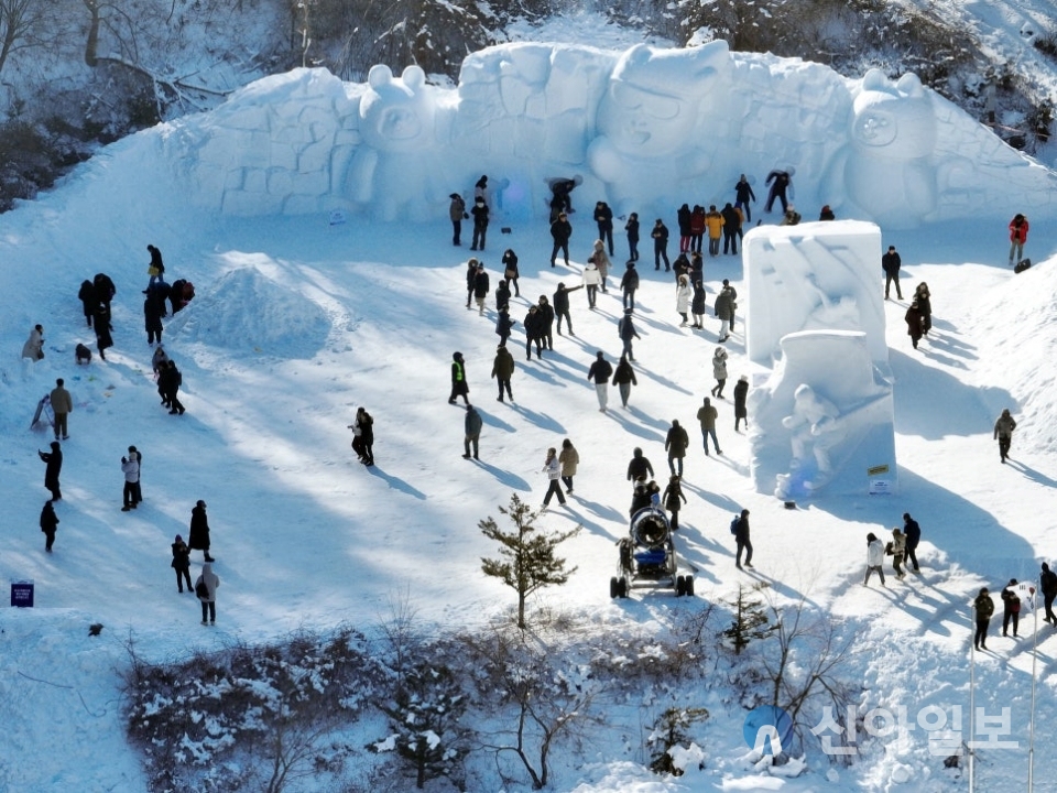 태백산 눈축제 현장. (사진=태백시 블로그/코레일관광개발)